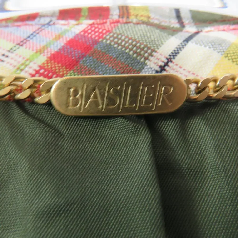 Horst Basler 1980s Colorful Plaid Retro Vintage Blazer Jacket Medium